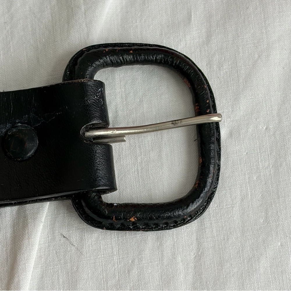JC Mexico Black Woven Leather Men's Belt - Picture 14 of 15